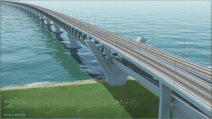 孟加拉帕德瑪大橋效果圖